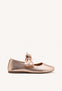 LEATHER MARY-JANE BALLET FLATS BOW ERROL