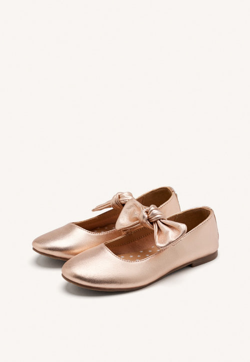 LEATHER MARY-JANE BALLET FLATS BOW ERROL
