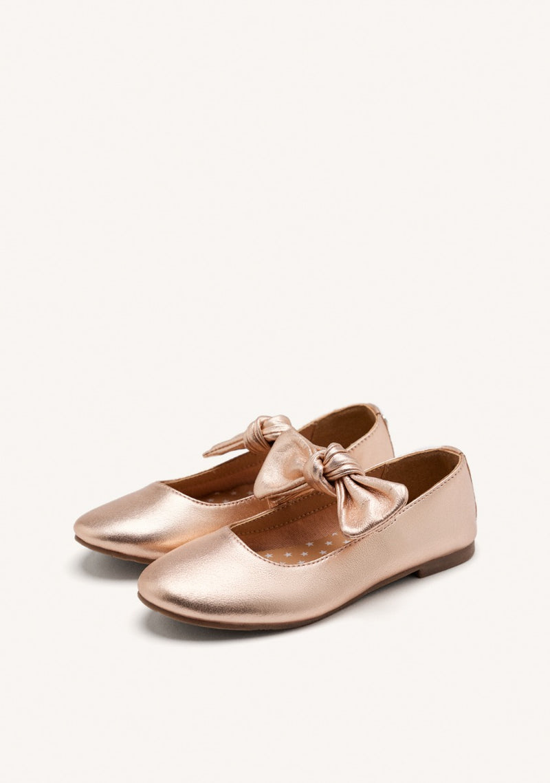 LEATHER MARY-JANE BALLET FLATS BOW ERROL