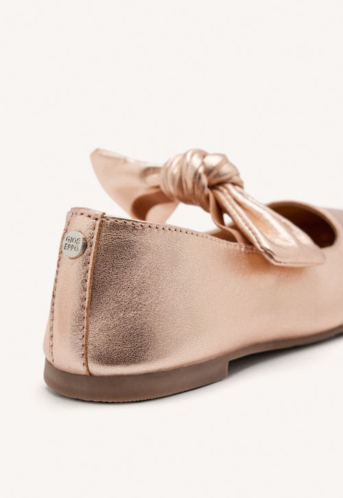 LEATHER MARY-JANE BALLET FLATS BOW ERROL