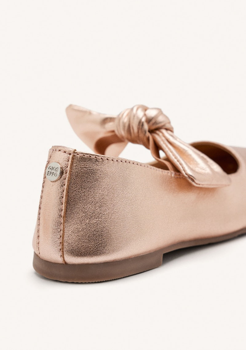 LEATHER MARY-JANE BALLET FLATS BOW ERROL
