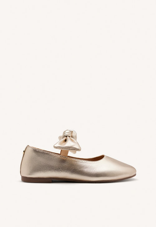 LEATHER MARY-JANE BALLET FLATS BOW ERROL
