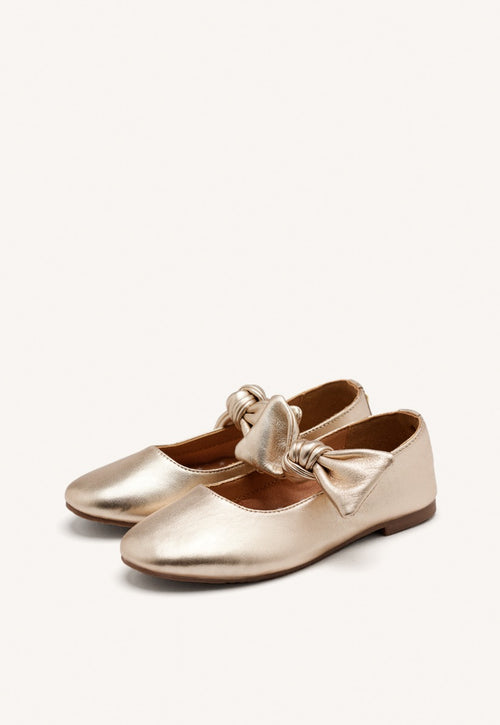 LEATHER MARY-JANE BALLET FLATS BOW ERROL