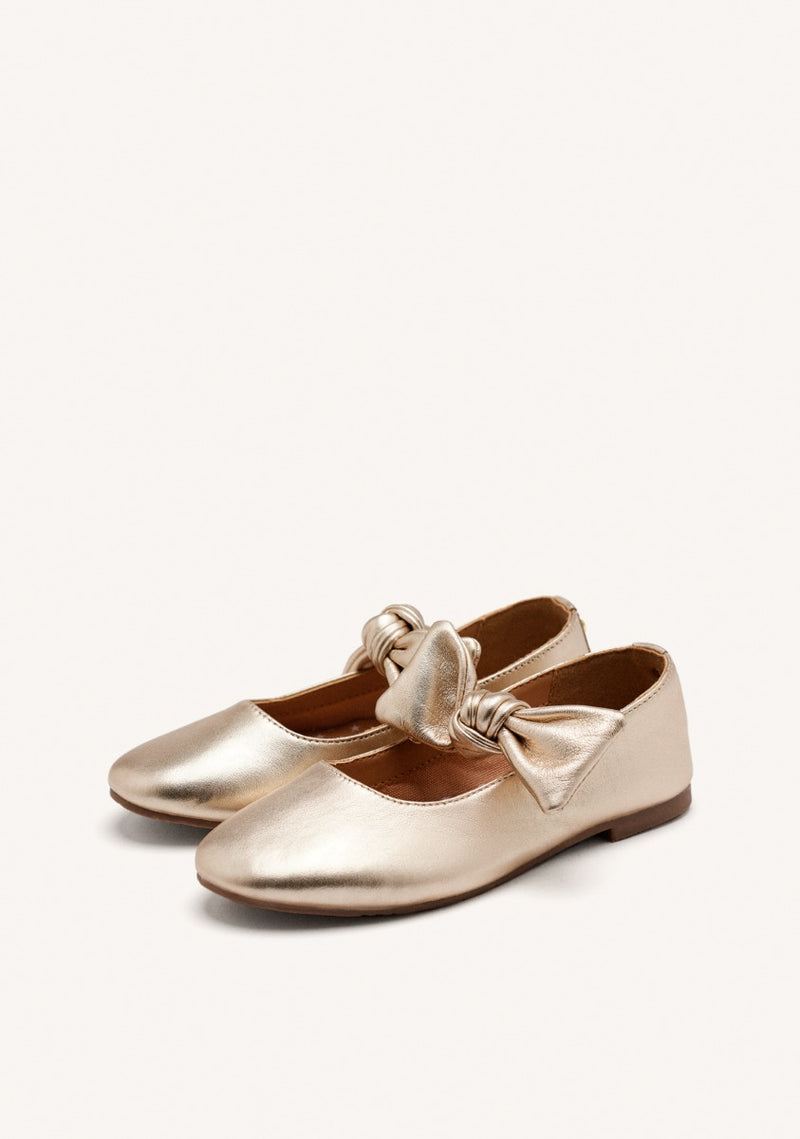 LEATHER MARY-JANE BALLET FLATS BOW ERROL