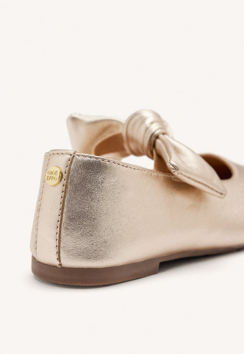 LEATHER MARY-JANE BALLET FLATS BOW ERROL