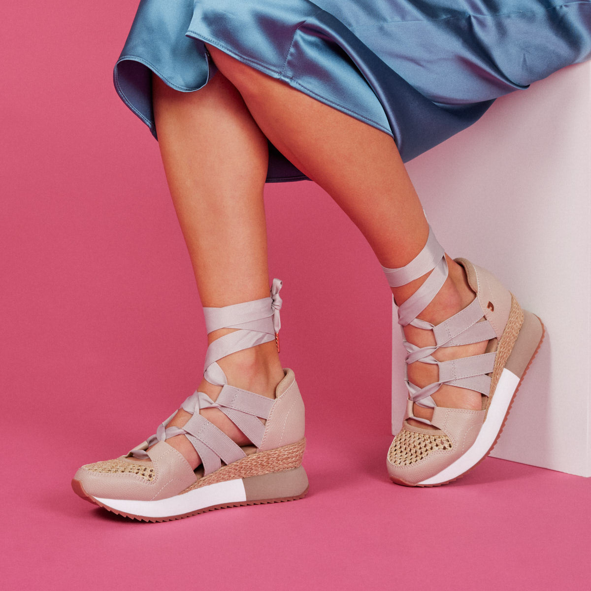 Tassin women's beige espadrille sneakers