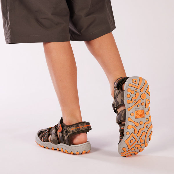 Mautes boys camouflage sports sandals