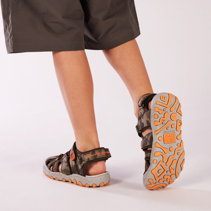 Mautes boys camouflage sports sandals