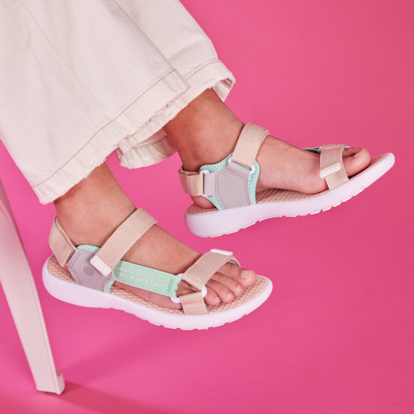 Birigui girls multicoloured sandals with sporty soles