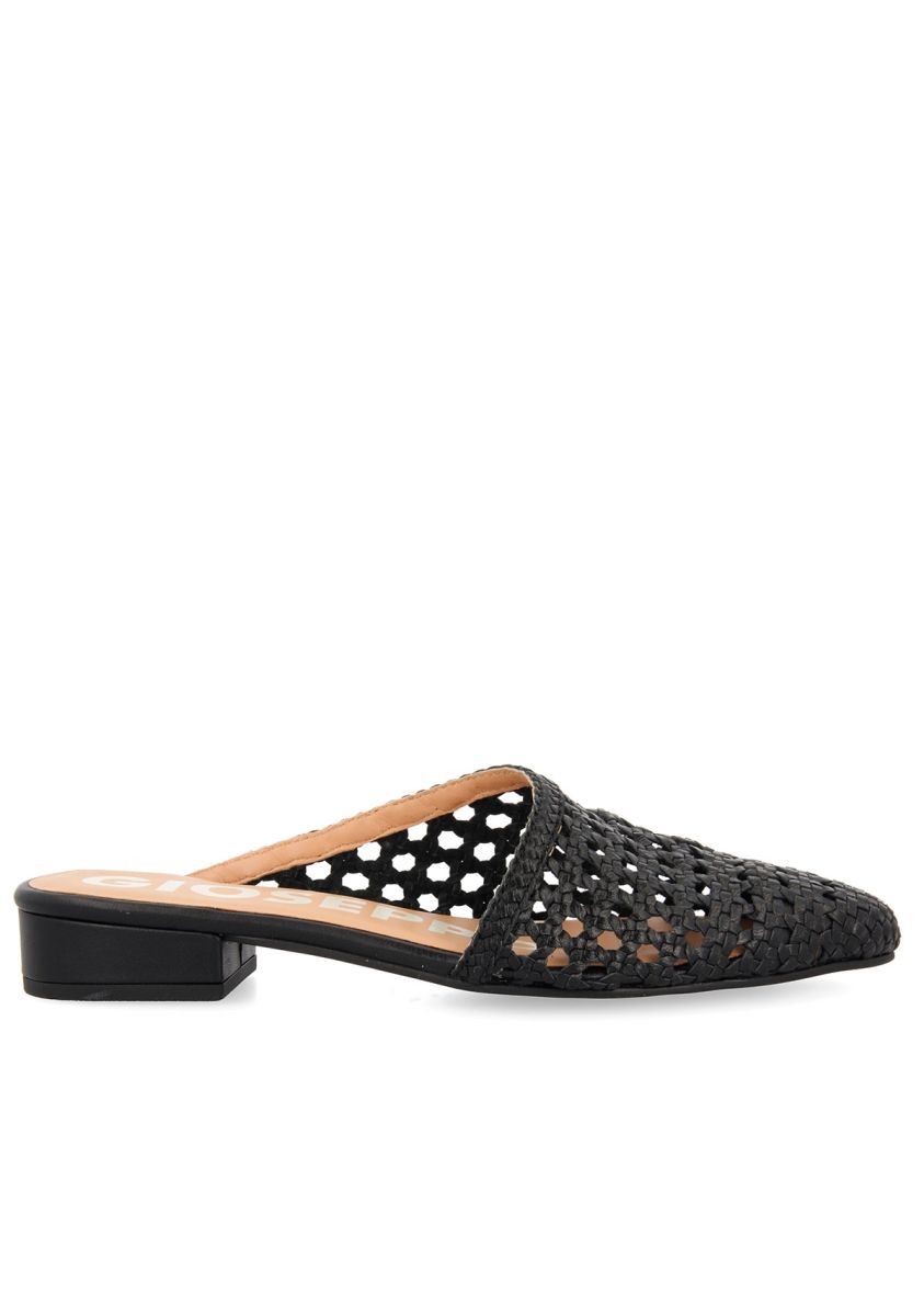 Babuchas trenzadas negras para mujer COLERAIN