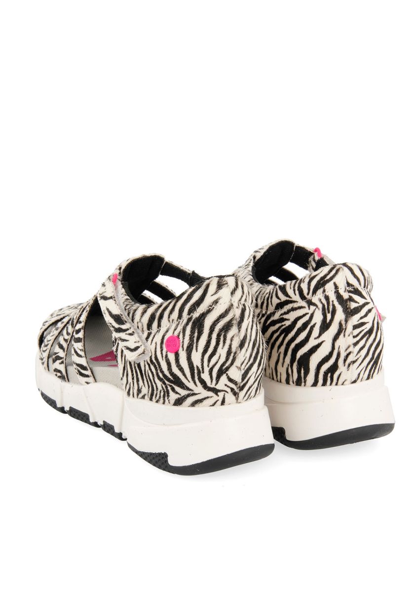 Sandali stile a ragno con print di zebra da bambino MELFI